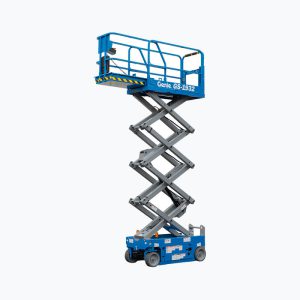 Blue Scissor Lift With Steel Structure